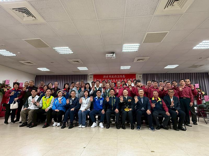 第四救災救護大隊大隊長羅億田佈達典禮。