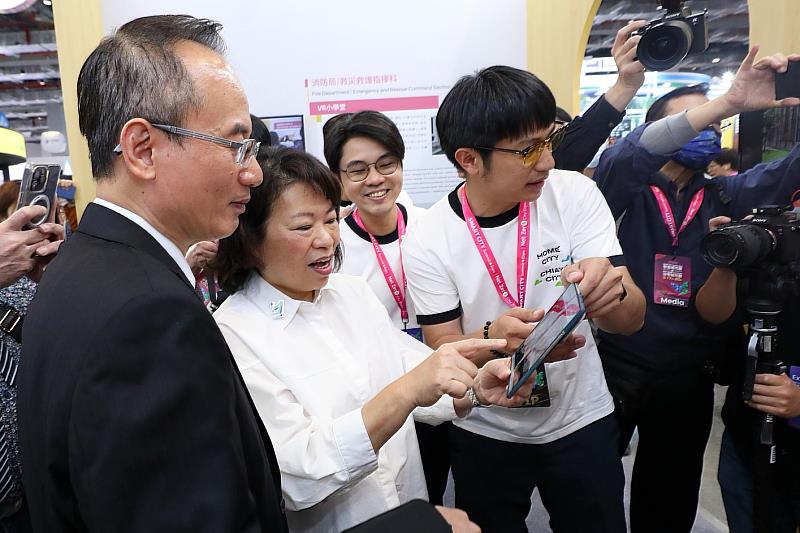 黃敏惠市長體驗展館互動亮點。