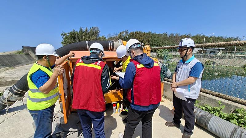 經濟部水利署抽查竹市防汛整備。