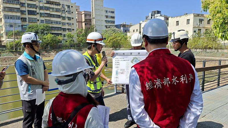經濟部水利署抽查竹市防汛整備。