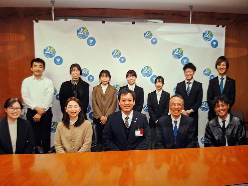 拜訪柳川市市長松永久。