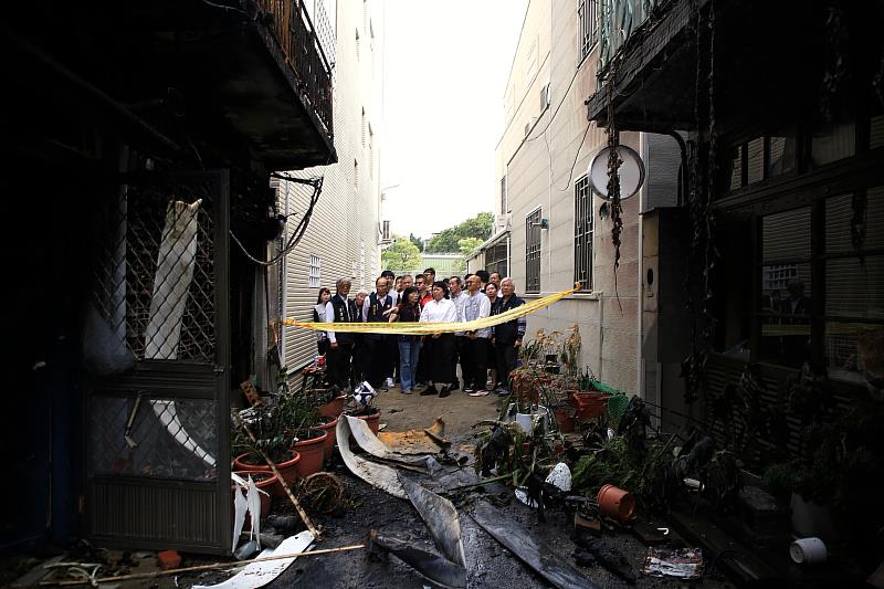 黃敏惠市長率市府團隊關心慰問。