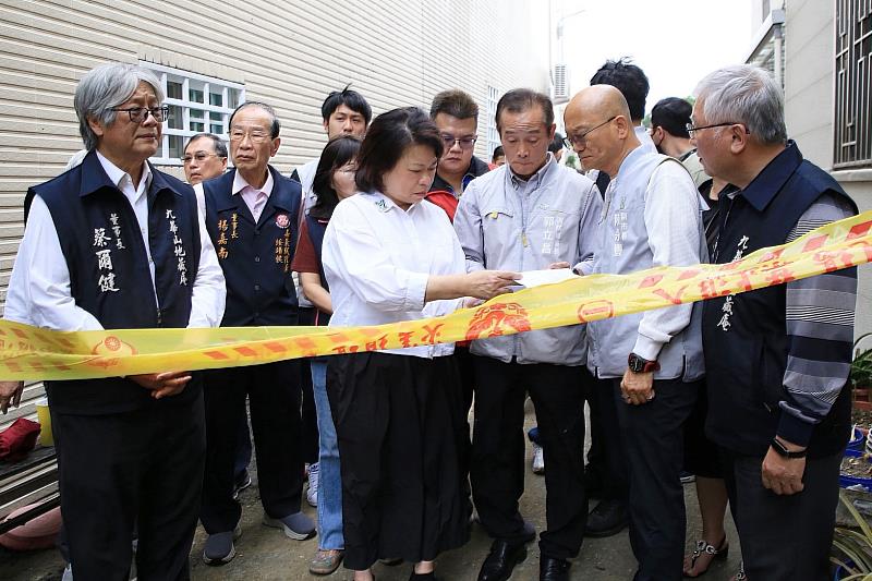 黃敏惠市長率市府團隊關心慰問。