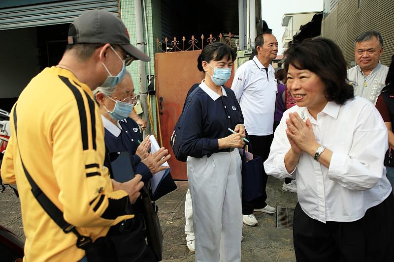 黃敏惠市長感謝民間團體協助。
