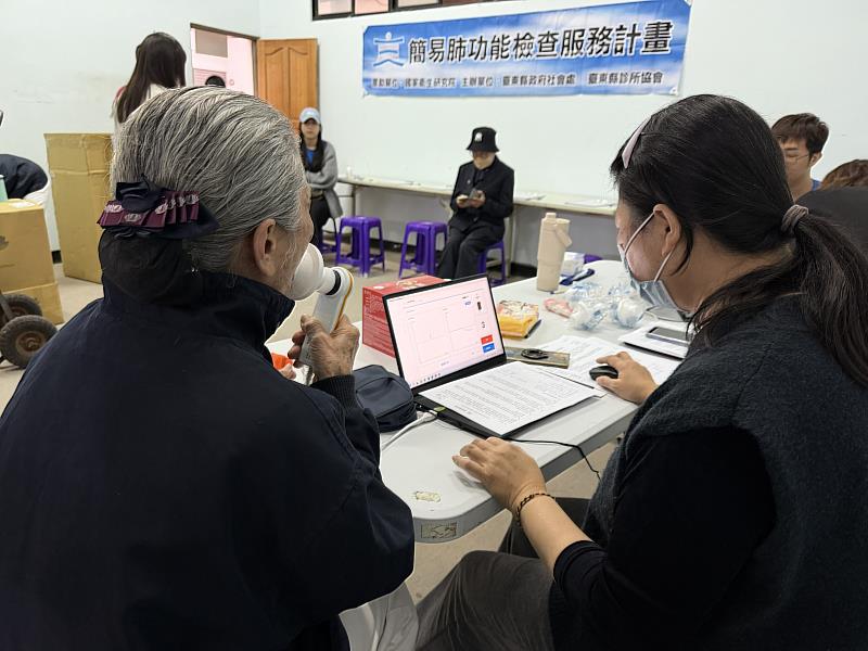 臺東肺功能檢測突破1,500人 3月將辦2場次免費篩檢 限額100名額滿為止