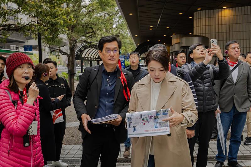 高虹安市長率團考察「赤坂方舟之丘（ARK Hills）」與「麻布台之丘（Azabudai Hills）」兩大都市再生指標案例。