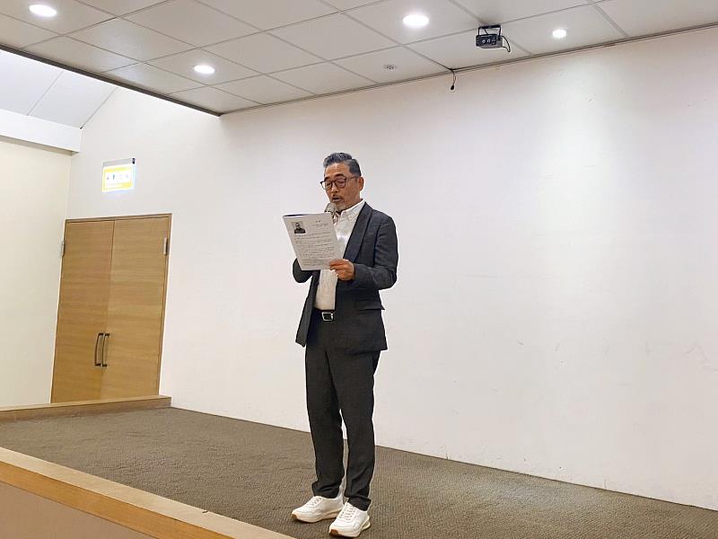 棒委會主委柳宗義致詞。