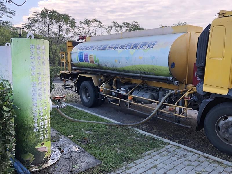 嘉義市水情逐漸吃緊，水資源回收中心回收水可供民眾免費取用。