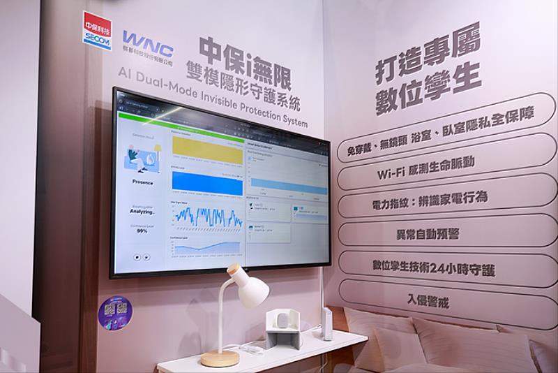 「中保愛(i)無限」實現「無須配戴裝置、無須安裝攝影機、無須破壞裝潢」的智慧守護。
