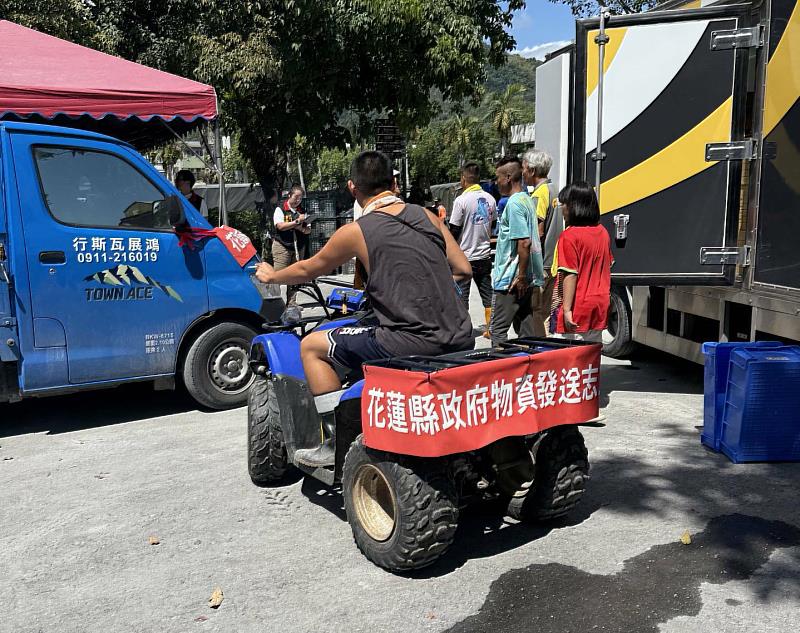 沙灘車業者投入114年光復洪災物資配送。