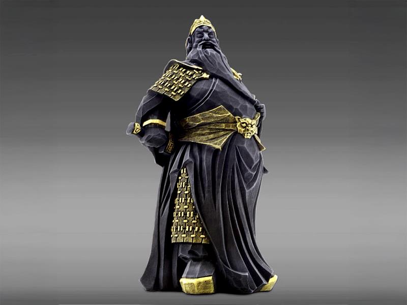 結合東方文化意象與當代雕塑語彙，羅廣維透過人物造型重新詮釋傳統精神象徵。