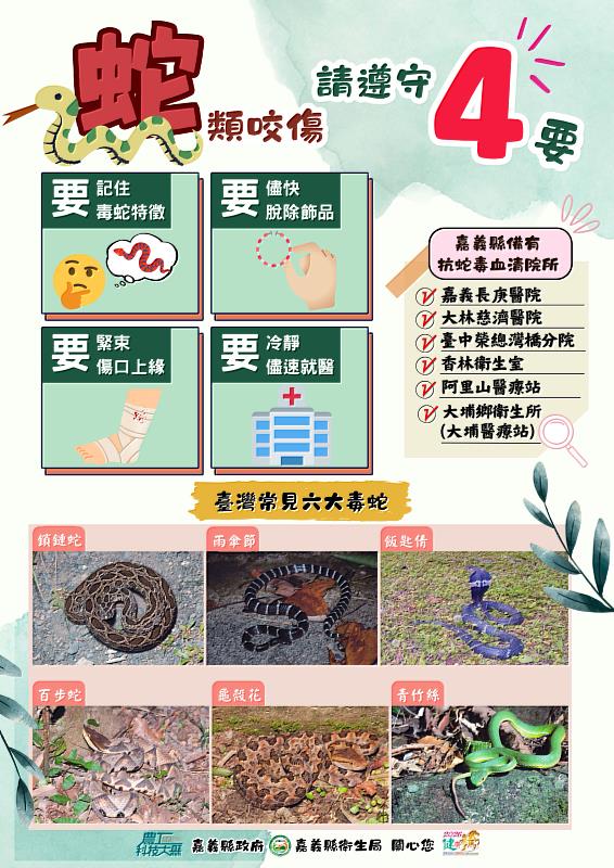 清明連假掃墓踏青應加強防護 遠離恙蟲與蛇類威脅