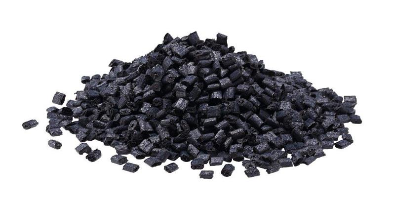 再生碳纖維塑膠粒。