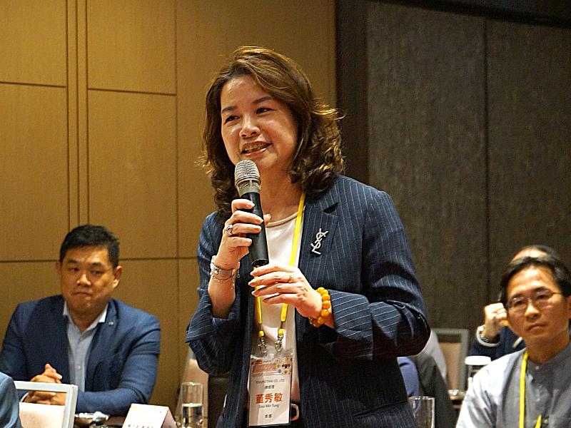 團長董秀敏盼「臺灣製造」成為運動產業品牌的指標。