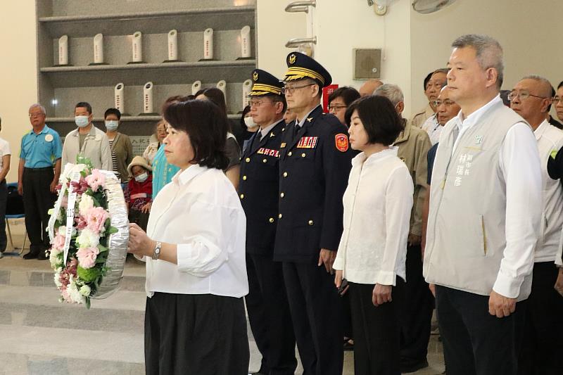 黃敏惠市長出席春祭國殤祭典。