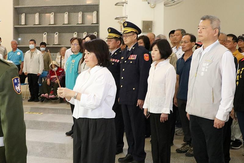 黃敏惠市長出席春祭國殤祭典。