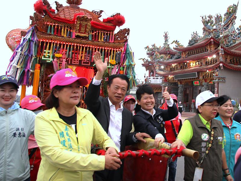 後潭鎮福宮天上聖母祈安遶境啟程 翁章梁恭迎起駕