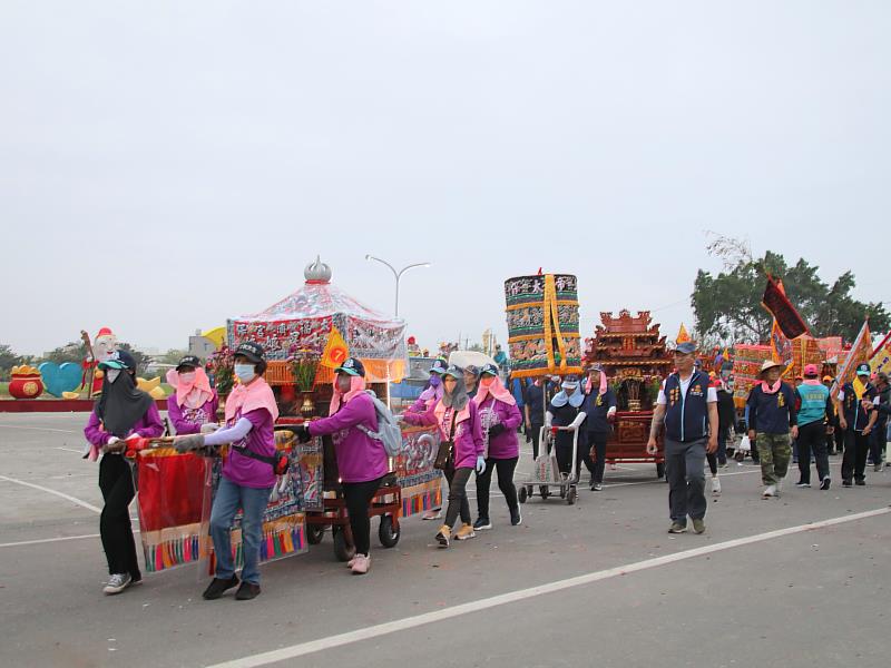 後潭鎮福宮天上聖母祈安遶境啟程 翁章梁恭迎起駕