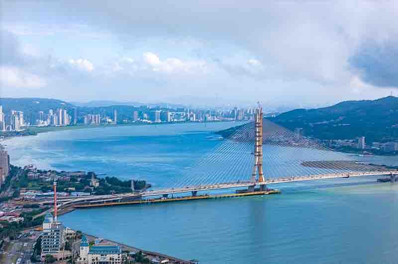 亞洲新地標 淡江大橋即將完工 登船近距離震撼視角