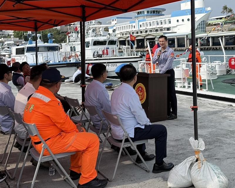 艦隊分署許智傑參議致詞。