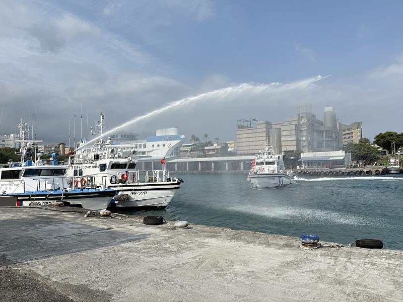 噴水祈福儀式。