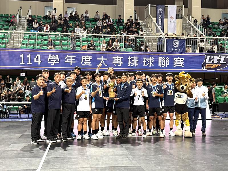 大仁科技大學男排勇奪大專一級季軍，七年磨一劍締造勵志典範。