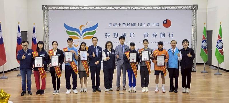 夢想成形、青春前行！救國團表揚新竹市62位優秀青年 以行動實踐青年使命