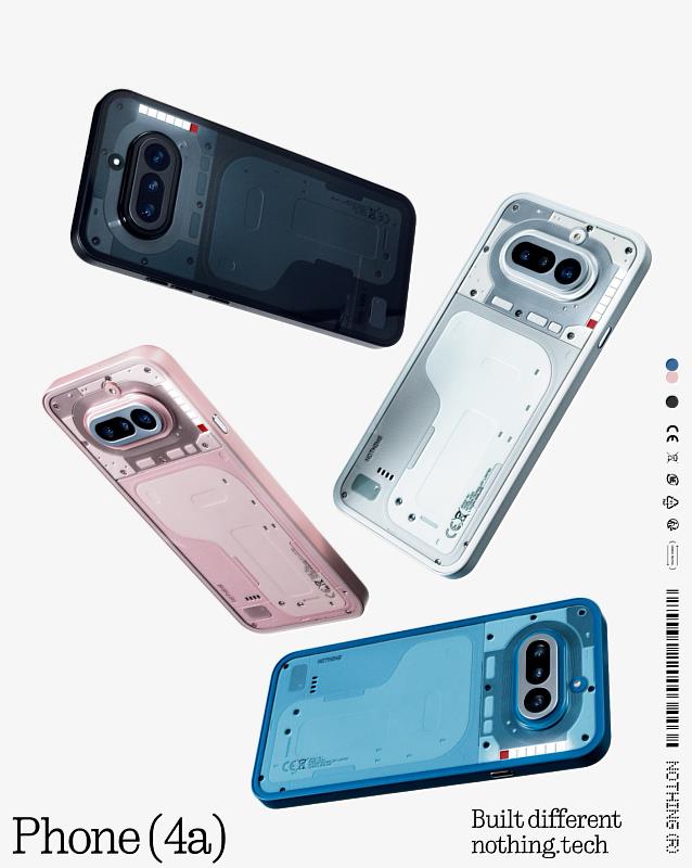 台灣大哥大宣布電信獨家開賣Nothing Phone (4a)系列新機,(4a)延續經典透明設計,以63顆mini-LED打造全新Glyph Bar燈效,讓訊息掌握更直覺;影像方面,搭載5,000萬畫素OIS主鏡頭與3.5倍潛望式長焦鏡頭,支援最高70倍變焦,搭配5G月租1,399元專案,綁約30個月,即可輕鬆0元帶走。