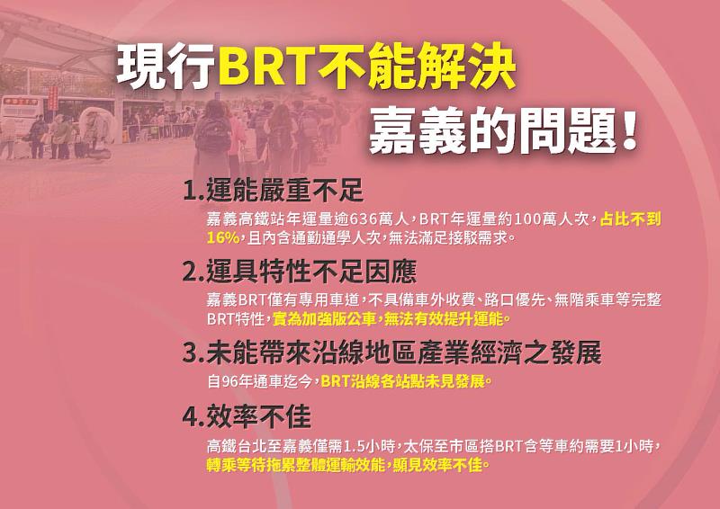 嘉義市政府呼籲中央主政推動高鐵聯外嘉義輕軌建設，完善南台灣科技產業廊帶交通布局。