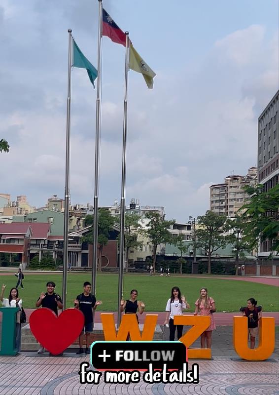 文藻線上華語教學中心協助製作文藻校園招生－宣傳影片畫面。