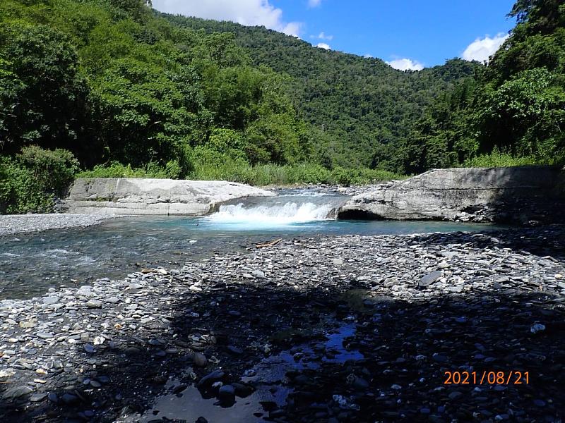 ️四號防砂壩第3次降壩後情形。