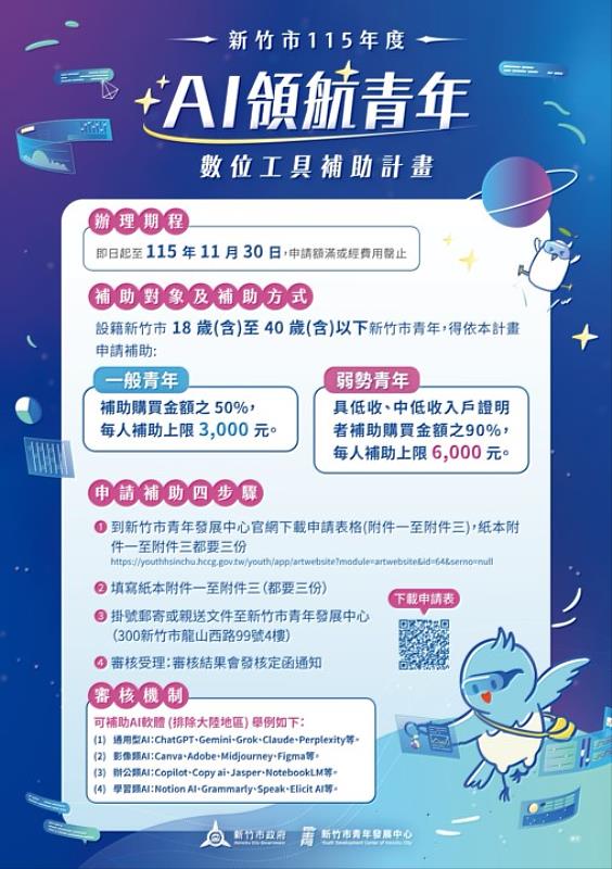 竹市青年AI數位工具補助EDM