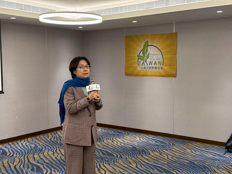 Ms. Philippa Tsai, President of the Foundation for Yunus Social Business Taiwan