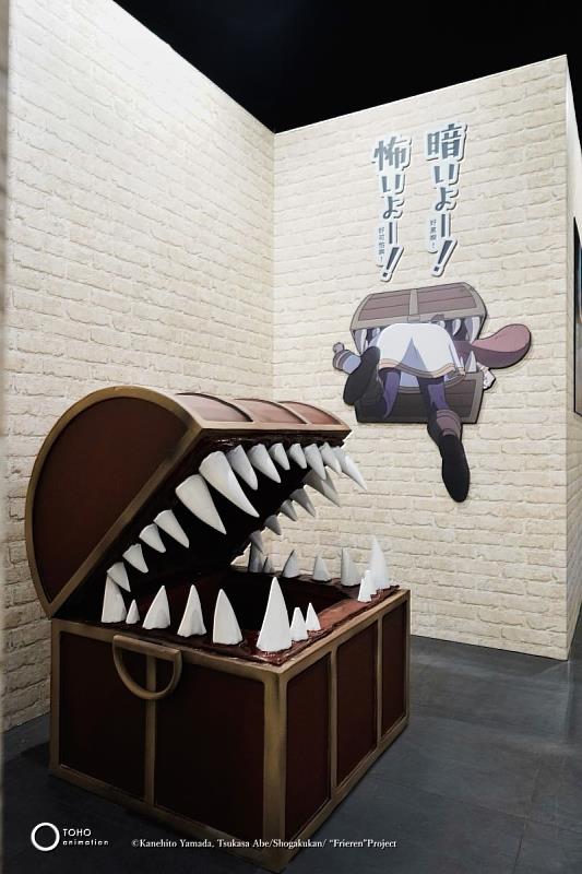 寶箱怪經典橋段，粉絲可以一同合影，還原動畫橋段。