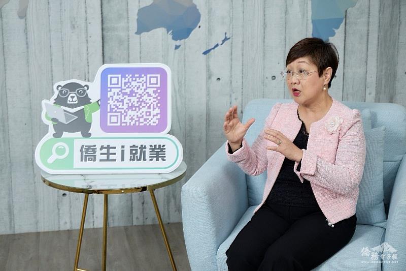 徐佳青提醒企業,聘用僑生應有完整培訓及升遷措施,才能長遠留用僑生人才。