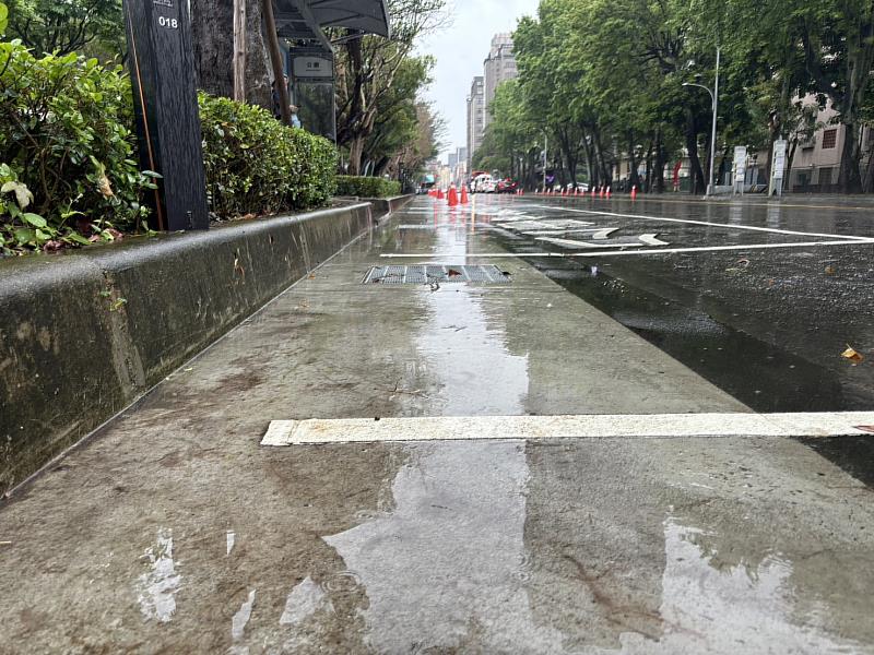 公園路一帶暫時未出現積淹水情形