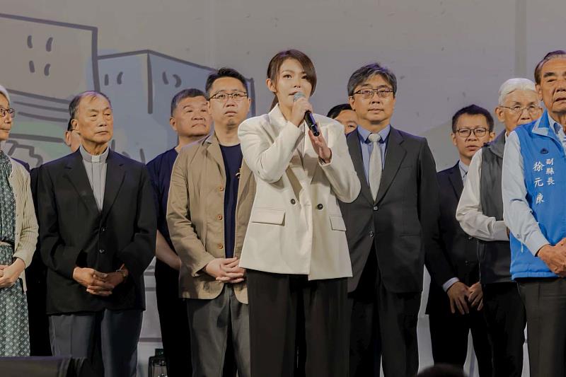 市長高虹安致詞感謝新竹基督教聯合關懷協會(CUCA)長期對於公益付出。