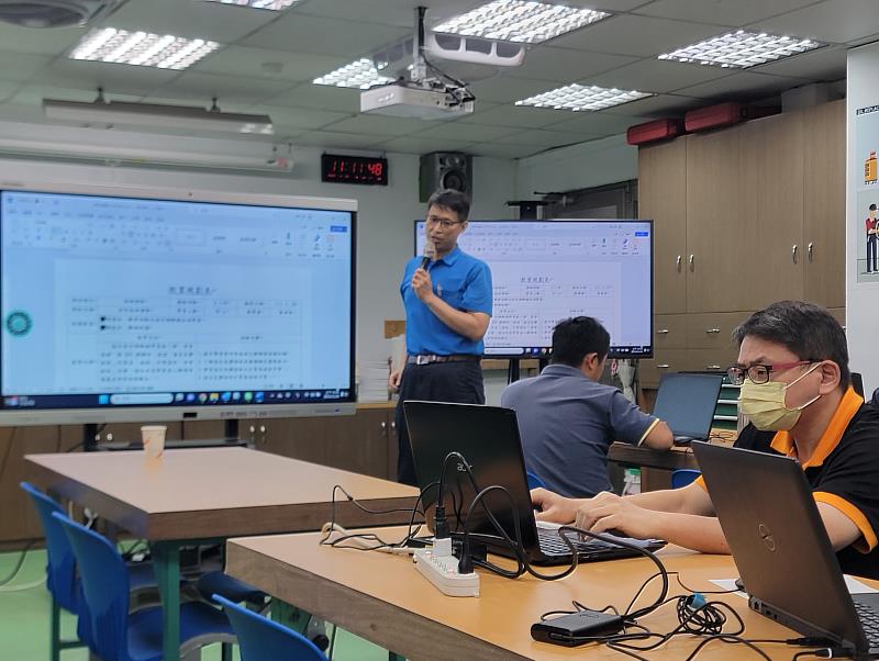 中彰投分署將相關碳盤查推動經驗融入訓練課程。圖為淨零碳排種子師資培訓情形。
