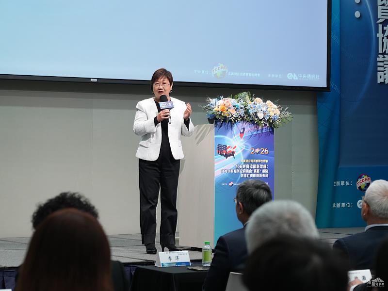 僑務委員會委員長徐佳青致詞。