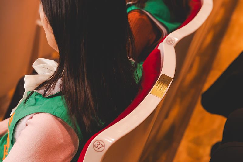 國家音樂廳多元友善席觀眾入座視角。（國家兩廳院提供，攝影邱志翔）