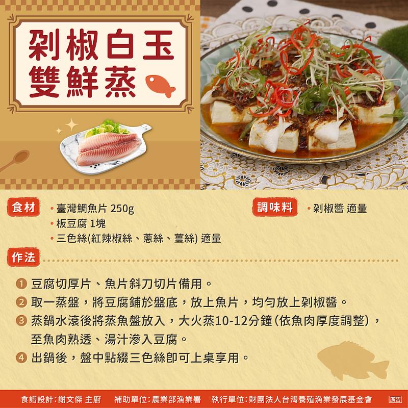 食譜-剁椒白玉雙鮮蒸