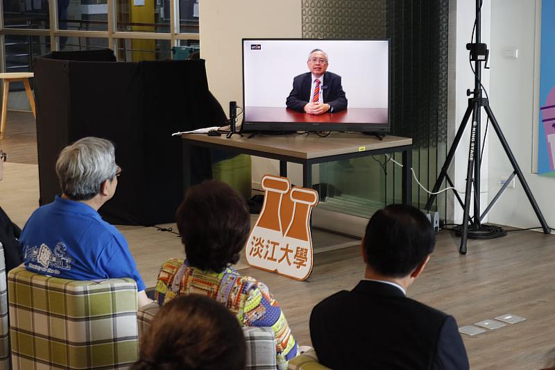 拉曼大學尤芳達校長特別錄製影片致謝。（圖／淡江大學提供）