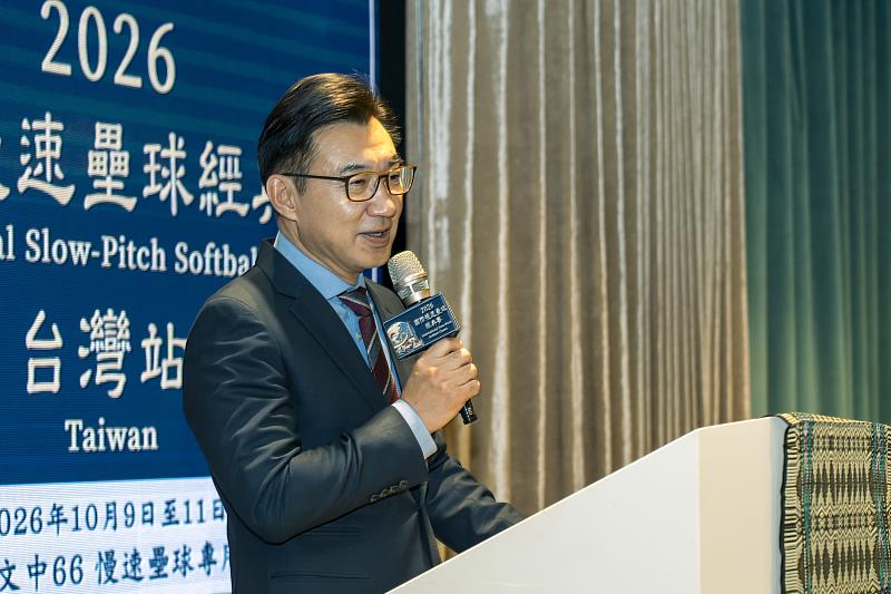 立法院副院長江啟臣致詞。