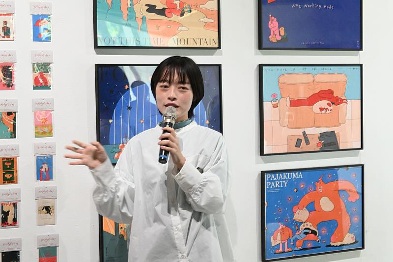 成大測量系校友陳橋來自台南，她的插畫作品不受拘束，有著獨特的風格。