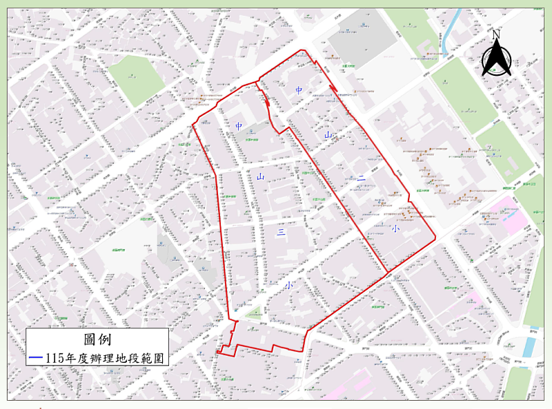 115年圖籍套疊辦理範圍。