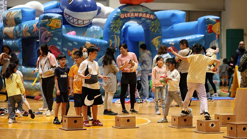 NH超級玩家兒童節活動登場,親子同樂,吸引近400人參與。