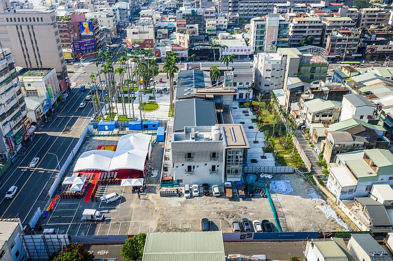 嘉市舊市公所地下停車場動土，斥資4.8億元活化歷史場域，強化交通機能。