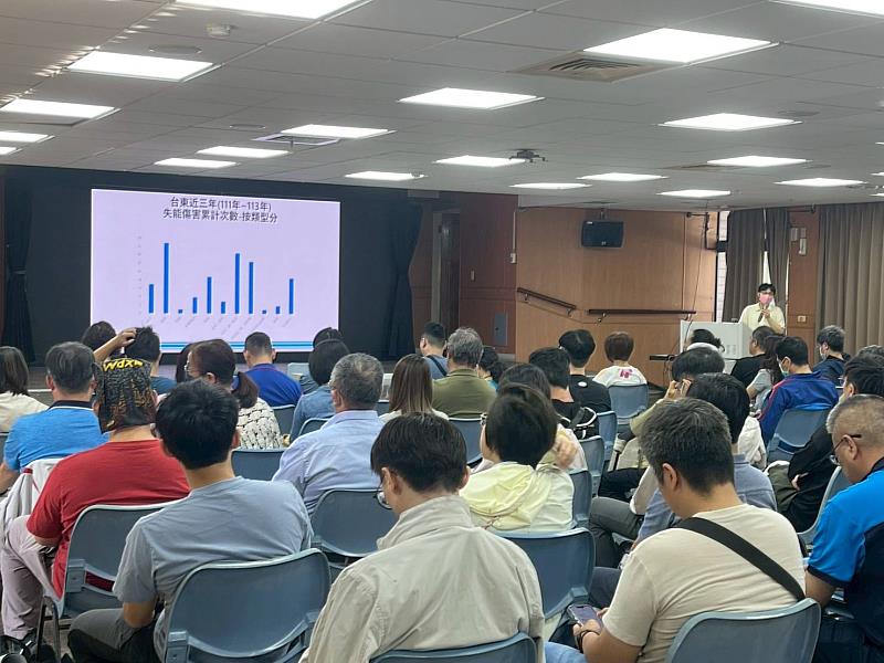 強化製造業安全意識 臺東縣府辦理安全衛生宣導會 提升風險辨識能力