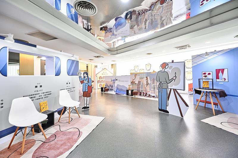 去年（2025）第15屆新北市文學獎得獎作品展示現場一隅。