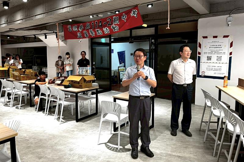 李明安副校長致詞－第二餐廳致詞。